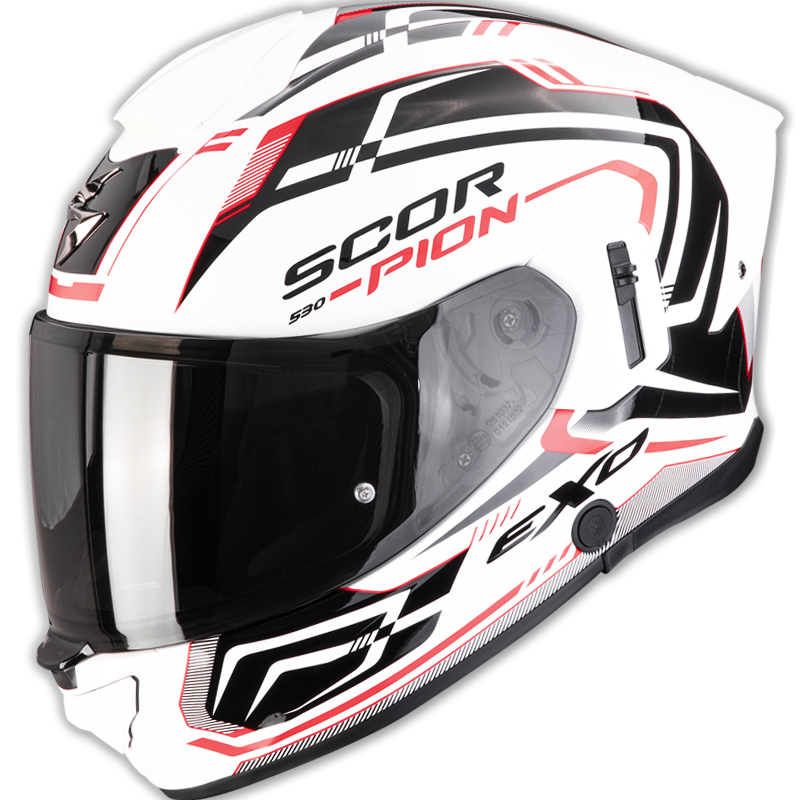 CASCO SCORPION EXO-530 AIR SLOPE WHITE/BLACK/RED