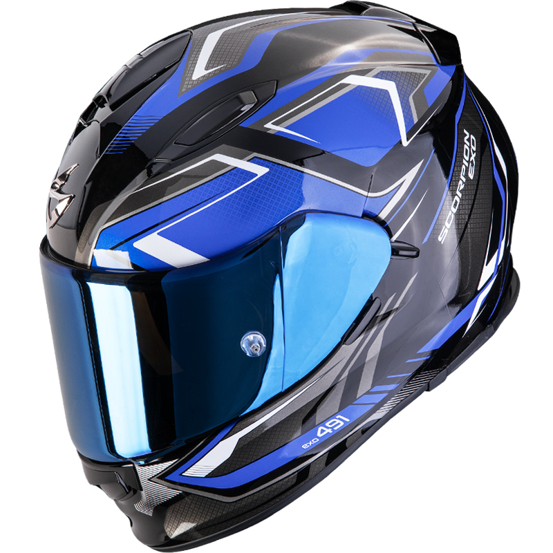 CASCO SCORPION EXO-491 ZUMO BLACK/BLUE