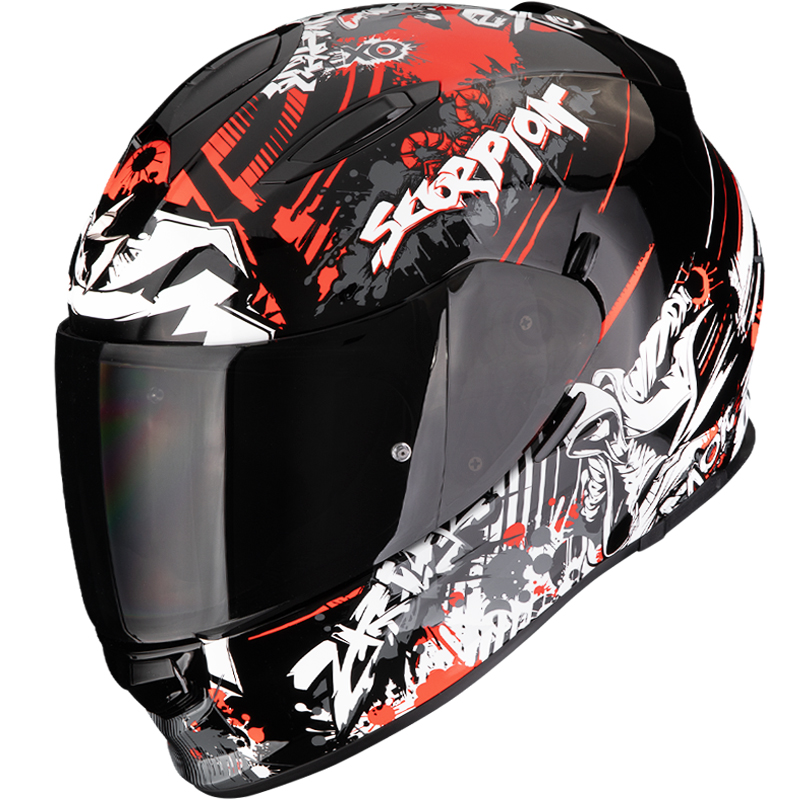 CASCO SCORPION EXO-491 SPECTOR BLACK/RED