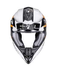 CASCO SCORPION VX-16 EVO AIR LIGNES BLACK/ORANGE