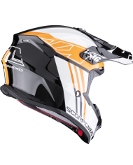 CASCO SCORPION VX-16 EVO AIR LIGNES BLACK/ORANGE
