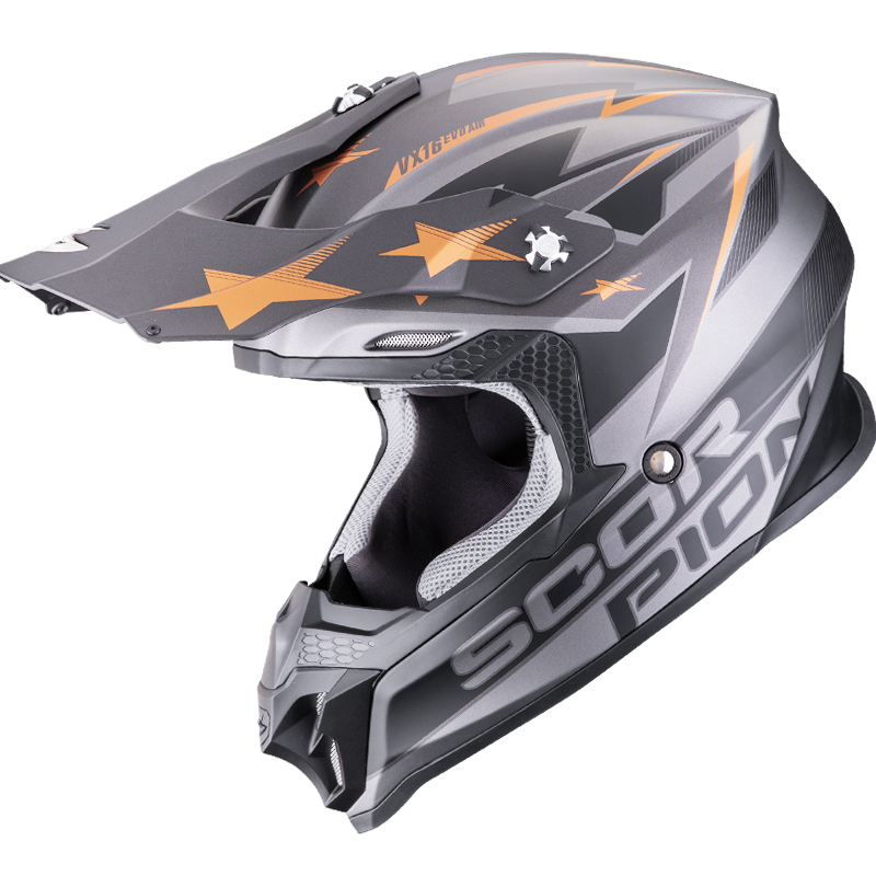 CASCO SCORPION VX-16 EVO AIR PATRIOT SILVER/BLACK/COPPER