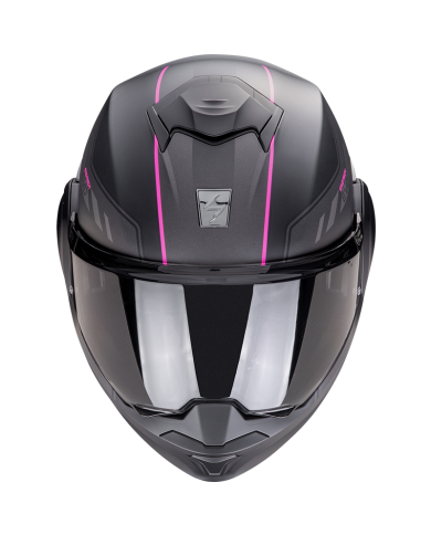 CASCO SCORPION EXO-TECH EVO SOCIUS BLACK MATT/FUCSIA