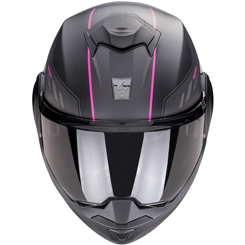 CASCO SCORPION EXO-TECH EVO SOCIUS BLACK MATT/FUCSIA