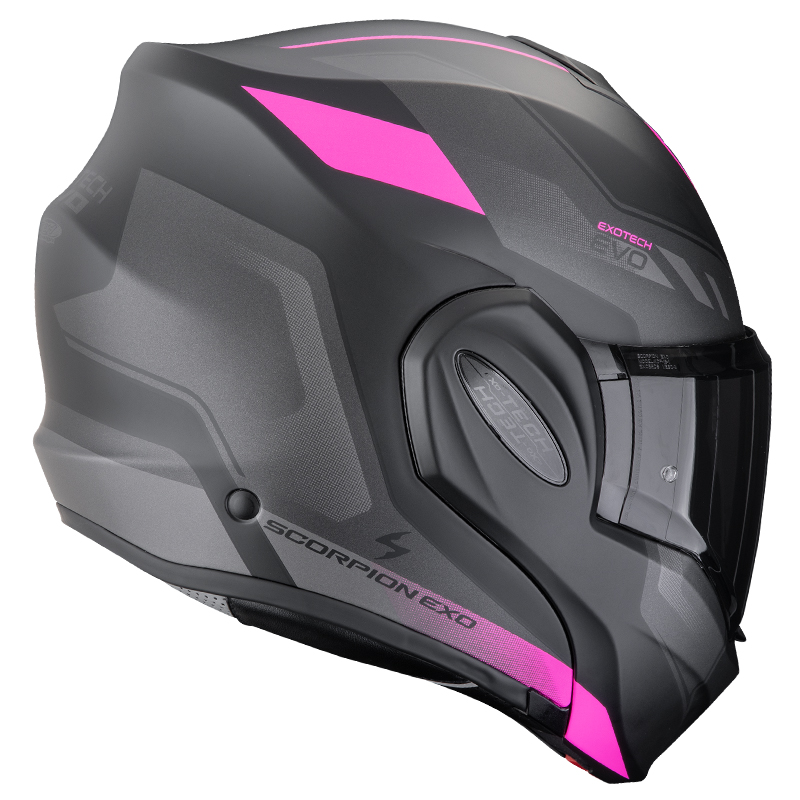 CASCO SCORPION EXO-TECH EVO SOCIUS BLACK MATT/FUCSIA