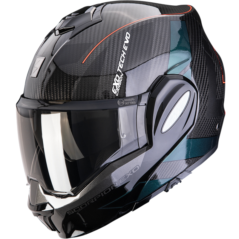 CASCO SCORPION EXO-TECH EVO CARBON CAD BLACK/GREEN
