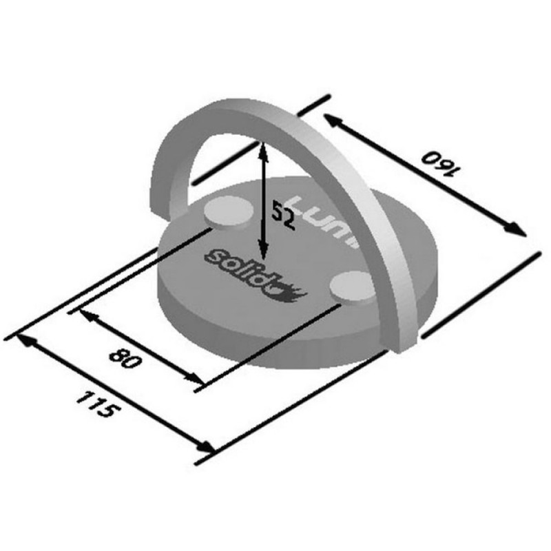 SOPORTE PARA SUELO LUMA SOLIDO ANCHOR EVOLUTION FIJACION ABATIBLE