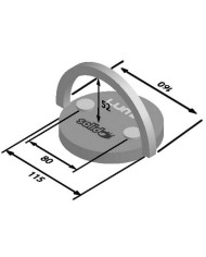 SOPORTE PARA SUELO LUMA SOLIDO ANCHOR EVOLUTION FIJACION ABATIBLE